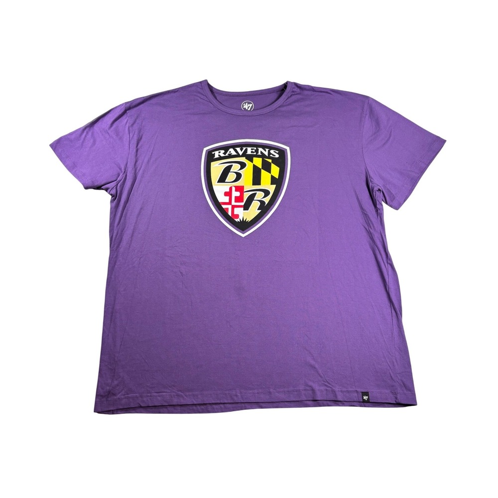 47 Brand Baltimore Ravens NFL T-Shirt Purple Mens 3XL New With Tags